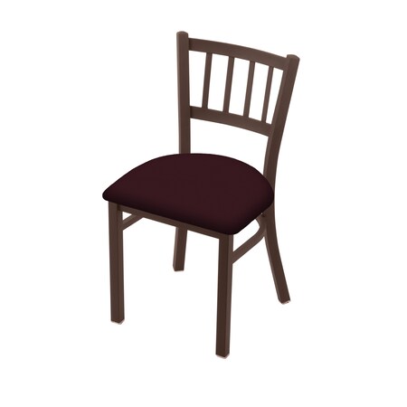 Holland Bar Stool Co 610 Contessa 18" Chair with Bronze Finish and Canter Bordeaux Seat 61018BZ005